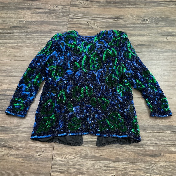 Vintage Jakelin Designs Silk Jacket Sz 2X - Picture 3 of 6